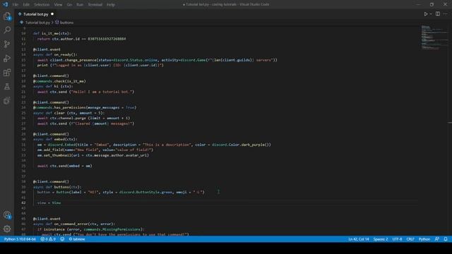How to make a discord bot using pycord! (part 6: Buttons!) смотреть онлайн