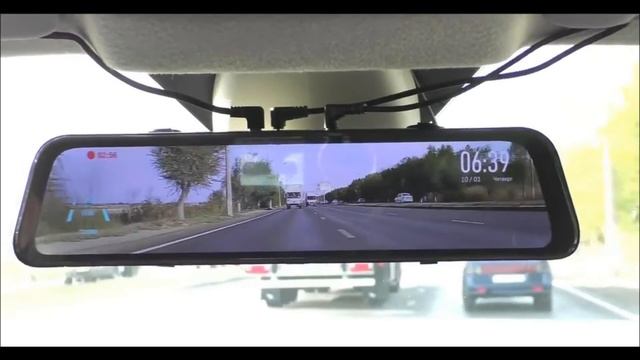 Отличный регистратор  VVCAR-V17 12-дюймовый с камерой заднего вида.