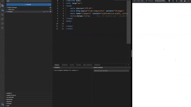 01 - HTML Get Started - GIT Temelleri - VS Code смотреть онлайн