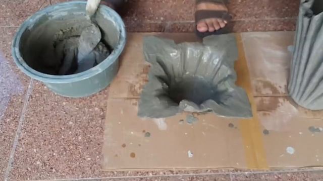 Как сделать красивый горшок (#кашпо) для подарка на день рождения из старой ткани ! смотреть онлайн