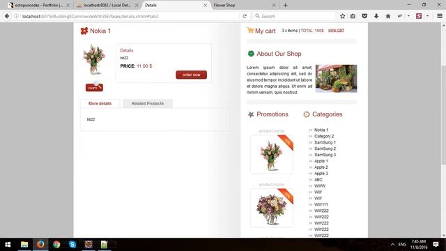 Building An ECommerce Store Using JSF Framework - Part 4 - Product Details смотреть онлайн