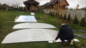 Обшивка торцов теплицы поликарбонатом