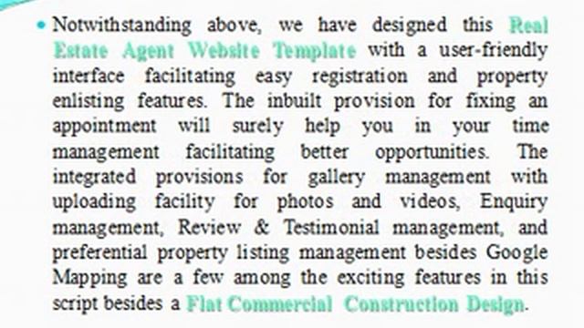 PHP Real estate Agent Website template смотреть онлайн