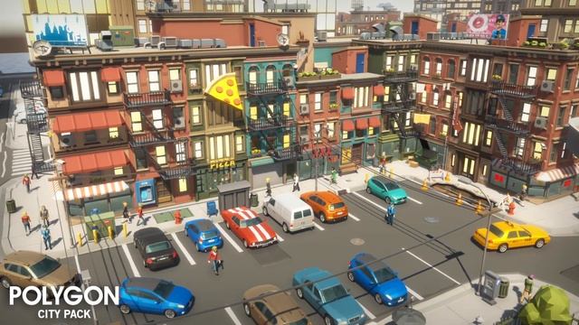 POLYGON City Pack - (Trailer) 3D Low Poly Art for Games by #SyntyStudios смотреть онлайн