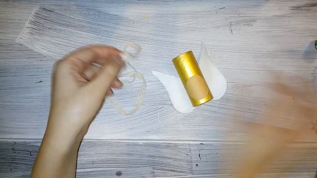 DIY/ Рождественский ангелочек своими руками/ Новогодние украшения. смотреть онлайн