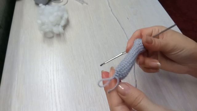 Мастер-класс мышка крючком/часть 3