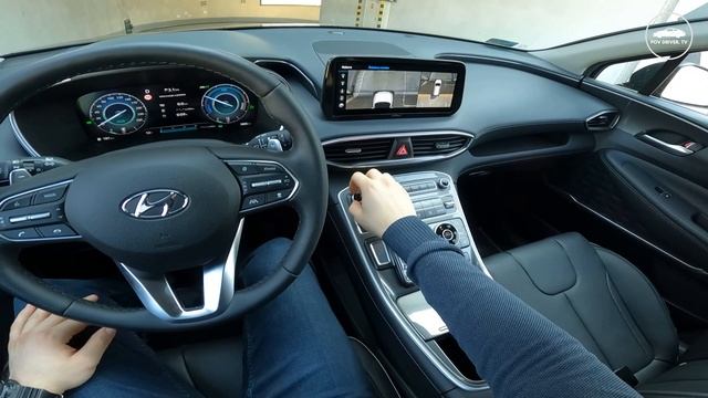 Hyundai Santa Fe IV [1.6 T-GDI HEV 230 HP] | Test Drive #29 | POV Driver. TV