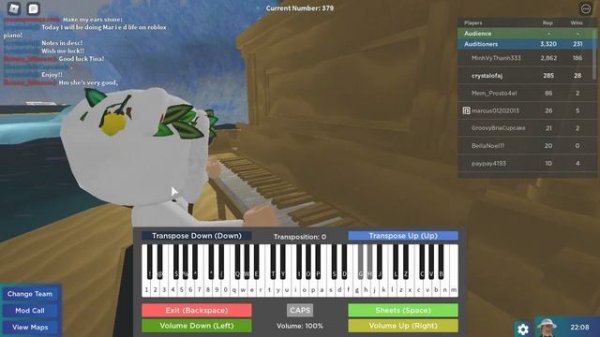 Married life on roblox piano!! (easy) NOTES IN DESC!! :D