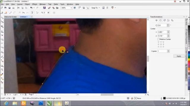Create Silhouette in corel draw for beginners ( Easy ) смотреть онлайн