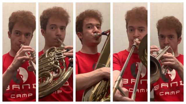 Kenneth Baird - Fanfare a 5 | ONE-MAN BRASS QUINTET COVER! смотреть онлайн