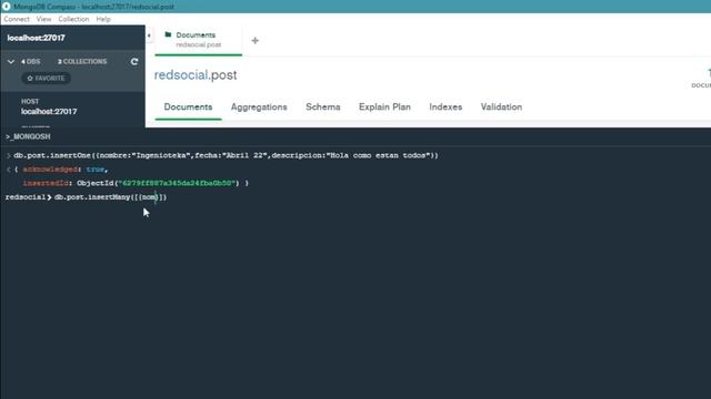 ?11: Como INSERTAR DOCUMENTOS en mongoDB | @Ingenioteka смотреть онлайн