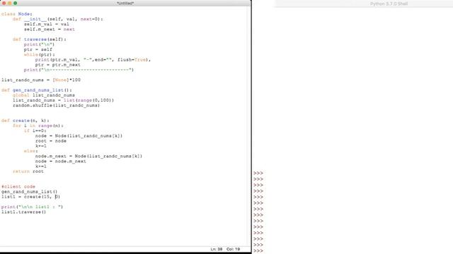 Interview: Given a singly linked list and an integer k, remove the kth last element from the list. смотреть онлайн
