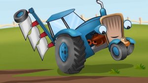 Оранка. Як тракторець молодець поле орав.