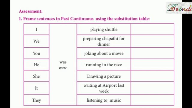 Class 7 worksheet 20 answer Refresher course Module English Tenses - Past progressive @BRINDA смотреть онлайн