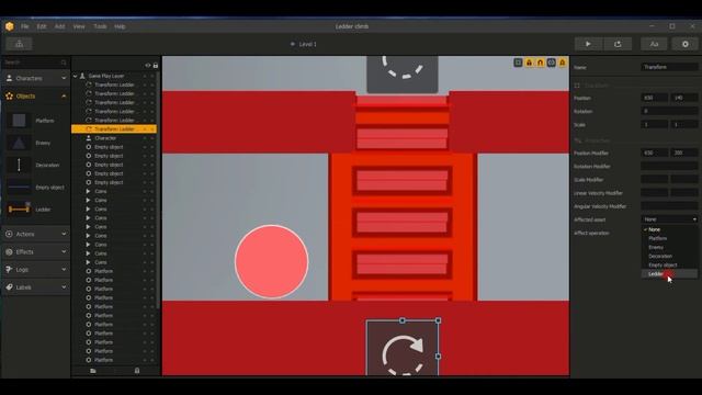 Buildbox 2.2.9 How To - Climb ledder up and down смотреть онлайн