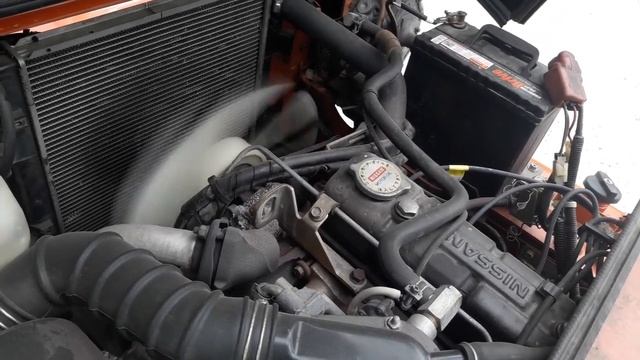 Японский погрузчик NISSAN бензин\механика. смотреть онлайн