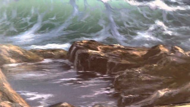 Морской пейзаж, масло, холст 40х60 см. смотреть онлайн