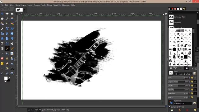 Brush Stroke Effect Using Layer Mask in Gimp 2.10 -Tutorial - Full HD смотреть онлайн
