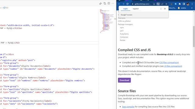 Cómo CREAR un formulario en HTML, PHP con Bootstrap | Formulario sencillo en HTML 5 смотреть онлайн