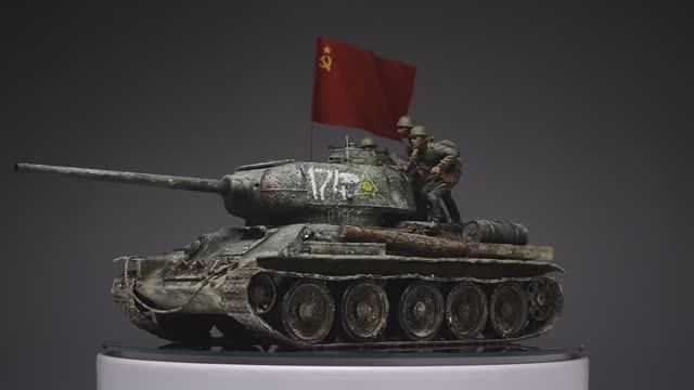 T-34-85 TANK DESANT - Part 2 - 1/35 RFM painting - weathering смотреть онлайн