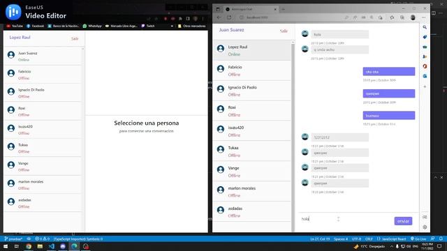 DEMO " CHAT REAL TIME " with sockets-io react js and node.js смотреть онлайн