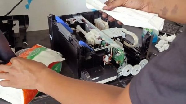 Memperbaiki Printer EPSON L3210 KODE ERROR 000043 Dan Paper JAM