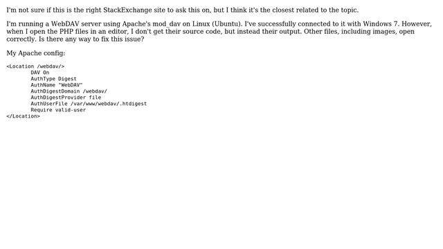 DevOps & SysAdmins: WebDAV Incorrectly Opening PHP Files смотреть онлайн