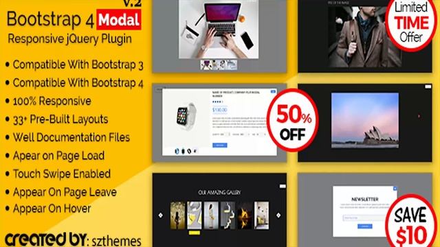 Bootstrap 4 Modal Responsive jQuery Plugin | Codecanyon Scripts and Snippets смотреть онлайн