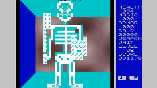 3D SKELETON MAZE (2020) (Sinclair ZX 81)