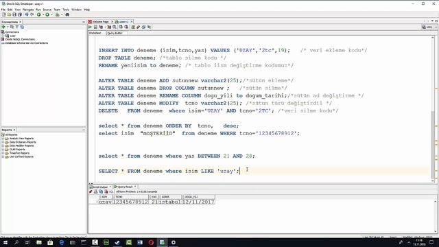 1 SAATTE SQL TEMELLERİNİ ÖĞRENİN ORACLE SQL TÜRKÇE ANLATIM смотреть онлайн