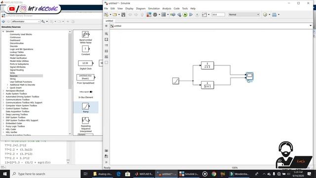 Transfer Function Modelling In SIMULINK || Let's DECodE || Part-5|| SIMULINK Basics || Step Respons