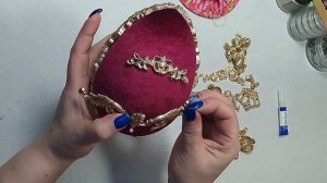 Пасхальное бархатное яйцо. Разметка #когдапасха