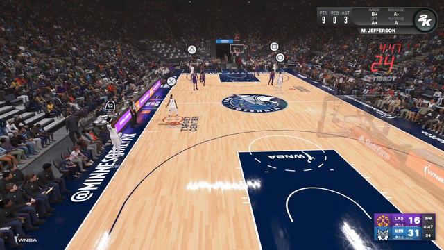 NBA 2K23 Sylvia Fowles Minnesota Lynx vs Nneka Ogwumike Los Angeles Sparks PS5 Gameplay WNBA смотреть онлайн