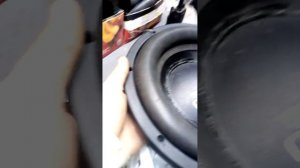 замена подводящих на сабвуфером динамике.