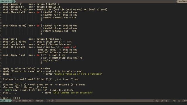 Haskell - Tutorial 10 - Monadic Interpreters смотреть онлайн