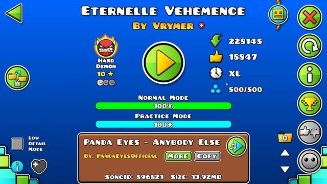 《Eternelle Vehemence 》100% by Vrymer | [Geometry Dash] смотреть онлайн