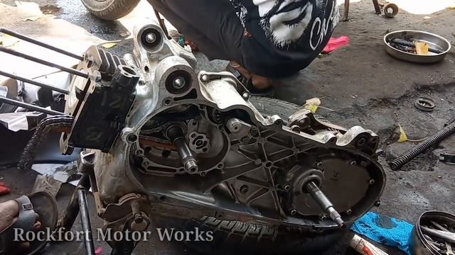 TVS Scooty Pep Plus Engine  Assemble In Tamil Part -01 / Rockfort Motor Works