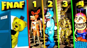 FNAF 1 2 3 4 ЧАСТИ в ОДНОЙ ИГРЕ ФНАФ !!! НАЙДИ СЕКРЕТНЫЙ ВЫХОД ЧТОБЫ СПАСТИСЬ !!!