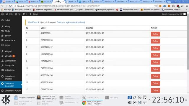 Code Auth Generator Wordpress смотреть онлайн