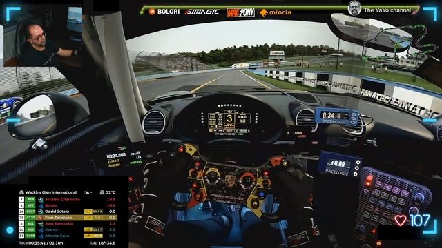 Watkins Glen - Porsche 718 GT4 - SyECompetizione смотреть онлайн