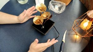 Настольный фонтан. Декоративный водопад со светодиодной подсветкой