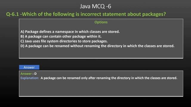 Java MCQ- 6 Operator or packages based java question смотреть онлайн