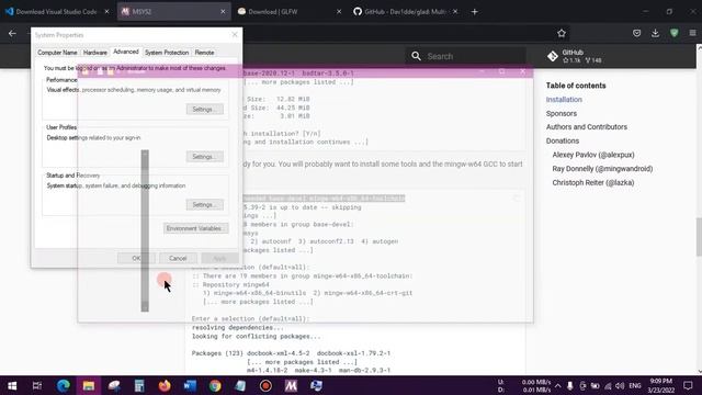 Installing OpenGL in Visual Studio Code смотреть онлайн