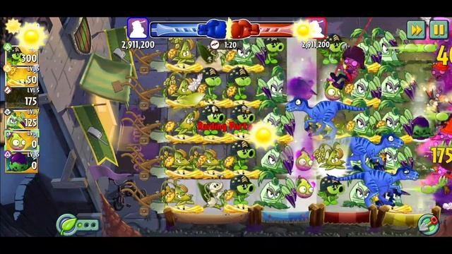 Plants vs. Zombies 2 Arena Week 277, Mega Gatling Pea Boosterama, 6.6m free Gameplay Strategies смотреть онлайн