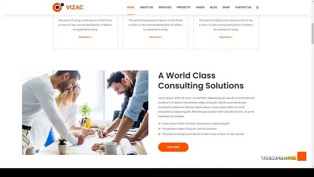 Vizac - Consulting Business WordPress Theme finance mentors Easy Create Website смотреть онлайн