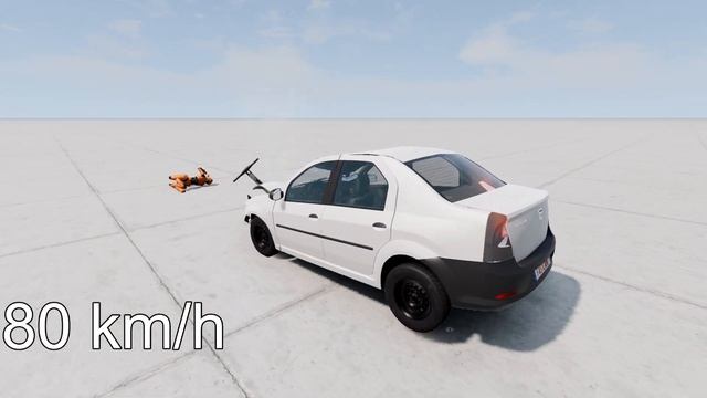 ELECTRIC SCOOTER vs DACIA LOGAN! 100 Km/H CRASH TEST! - BeamNg Drive смотреть онлайн