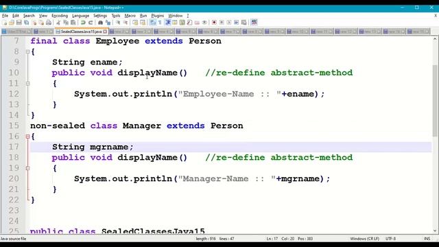 Java Sealed Classes in Java15 || Java sealed, non-sealed, permit Keywords|| Java Inheritance|| #37 смотреть онлайн