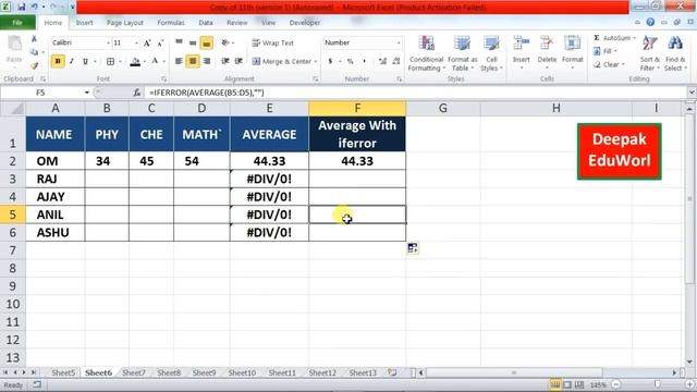 How to use IFERROR formula in excel || HINDI смотреть онлайн