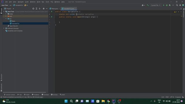 Variables in Java смотреть онлайн