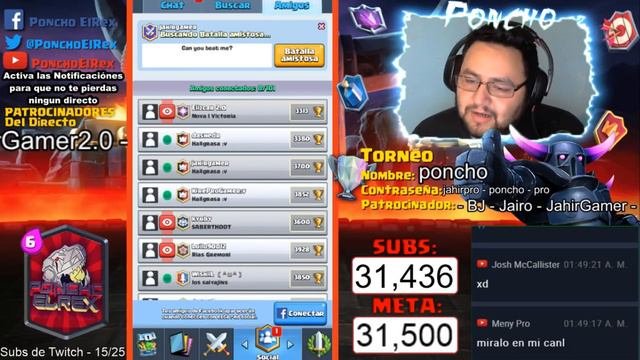 Desafío de cohetes - Multi Torneos, Cofres y Mas - Clash Royale - En Vivo y En Español смотреть онлайн